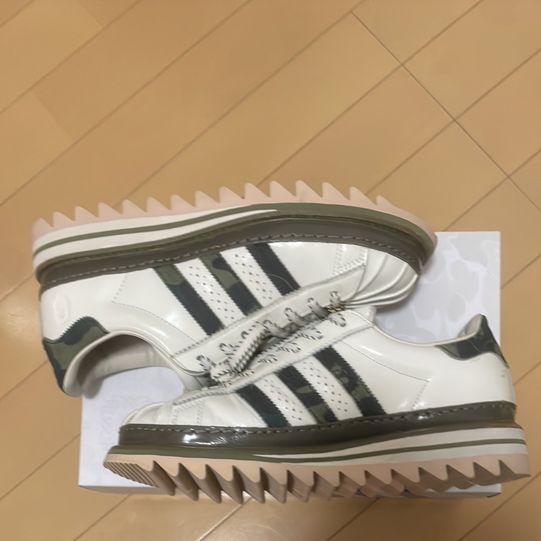 クロット × アベイシングエイプ × アディダス スーパースター バイ エディソン・チャン "グリーンカモ"