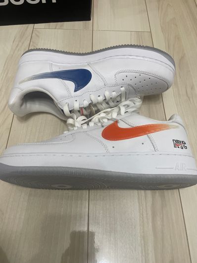 KITH × Nike Air Force 1 Low "White/Rush Blue/White/Brilliant Orange"