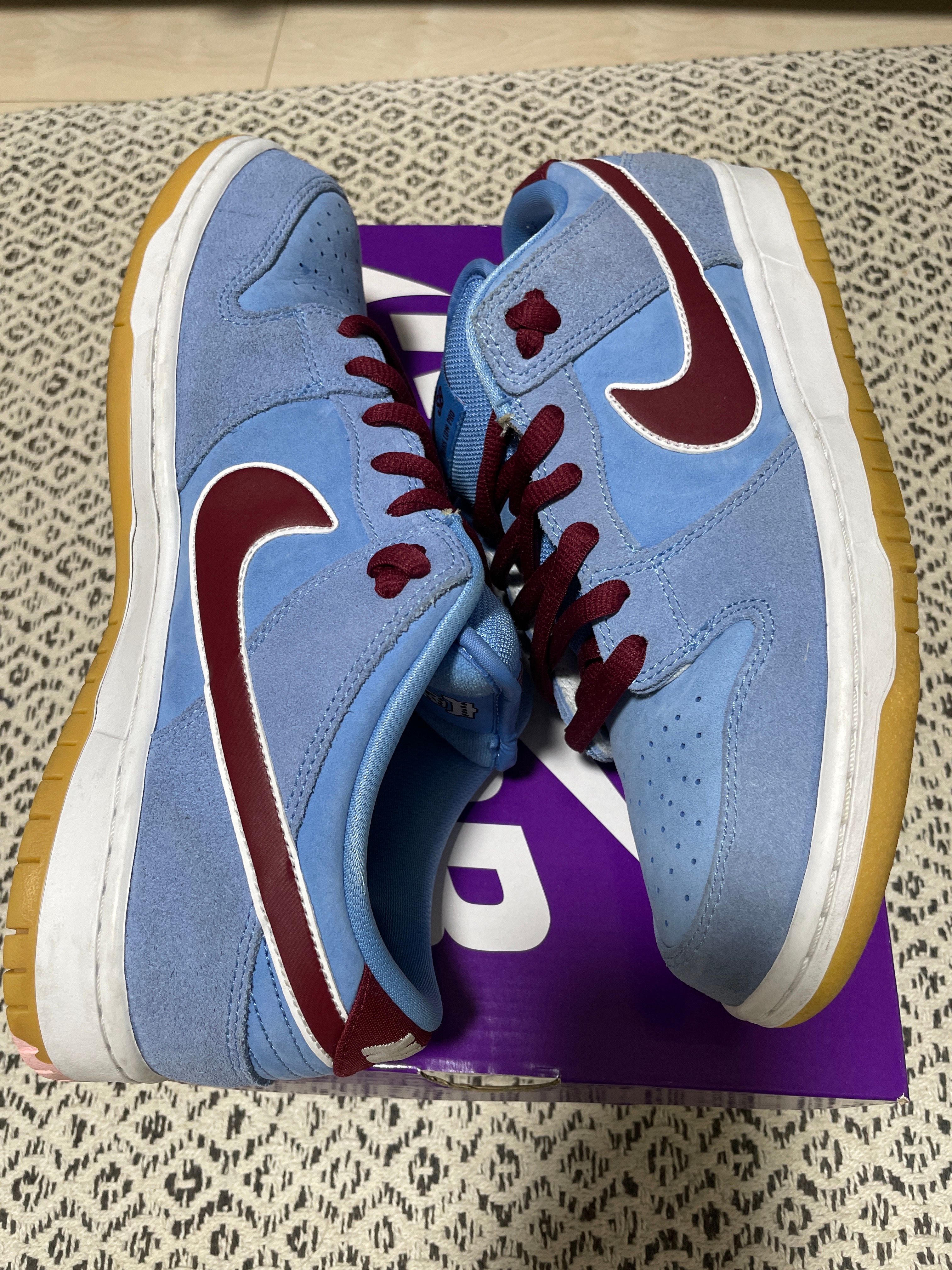 Nike SB Dunk Low Pro "Philadelphia Phillies/Valor Blue and Team Maroon"