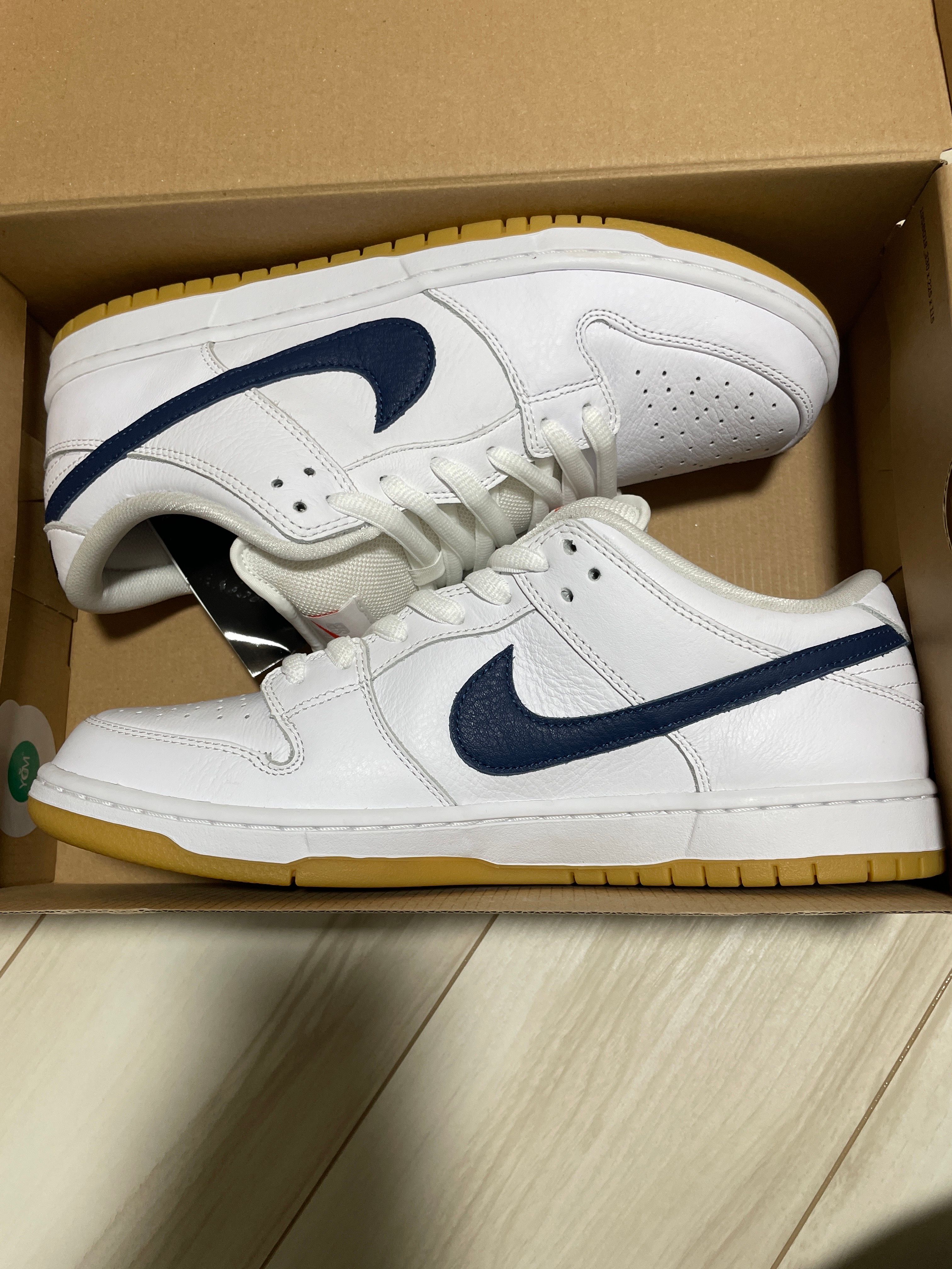 Nike SB Dunk Low "Orange Label White Navy"