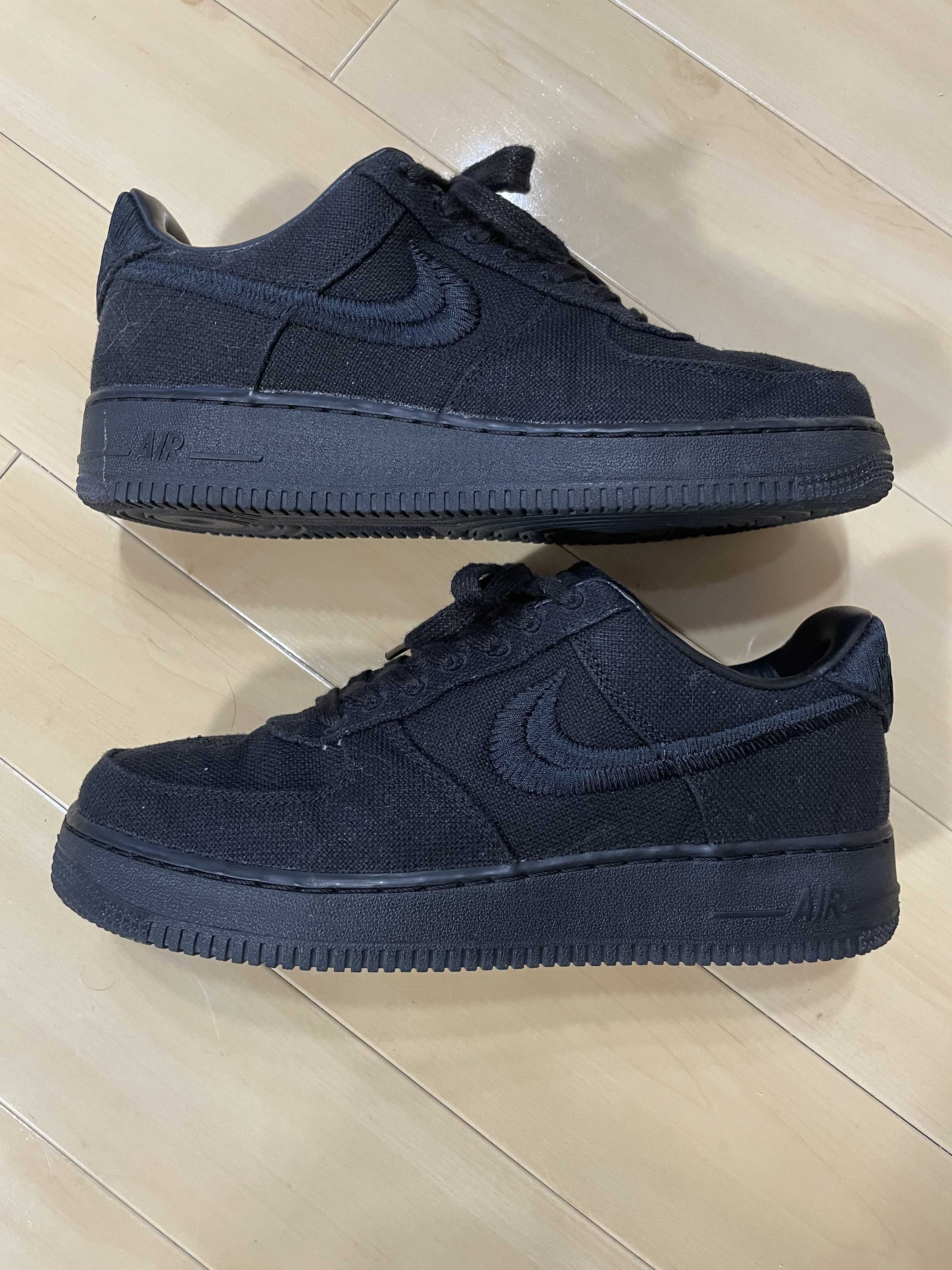 Stussy × Nike Air Force 1 Low "Triple Black"
