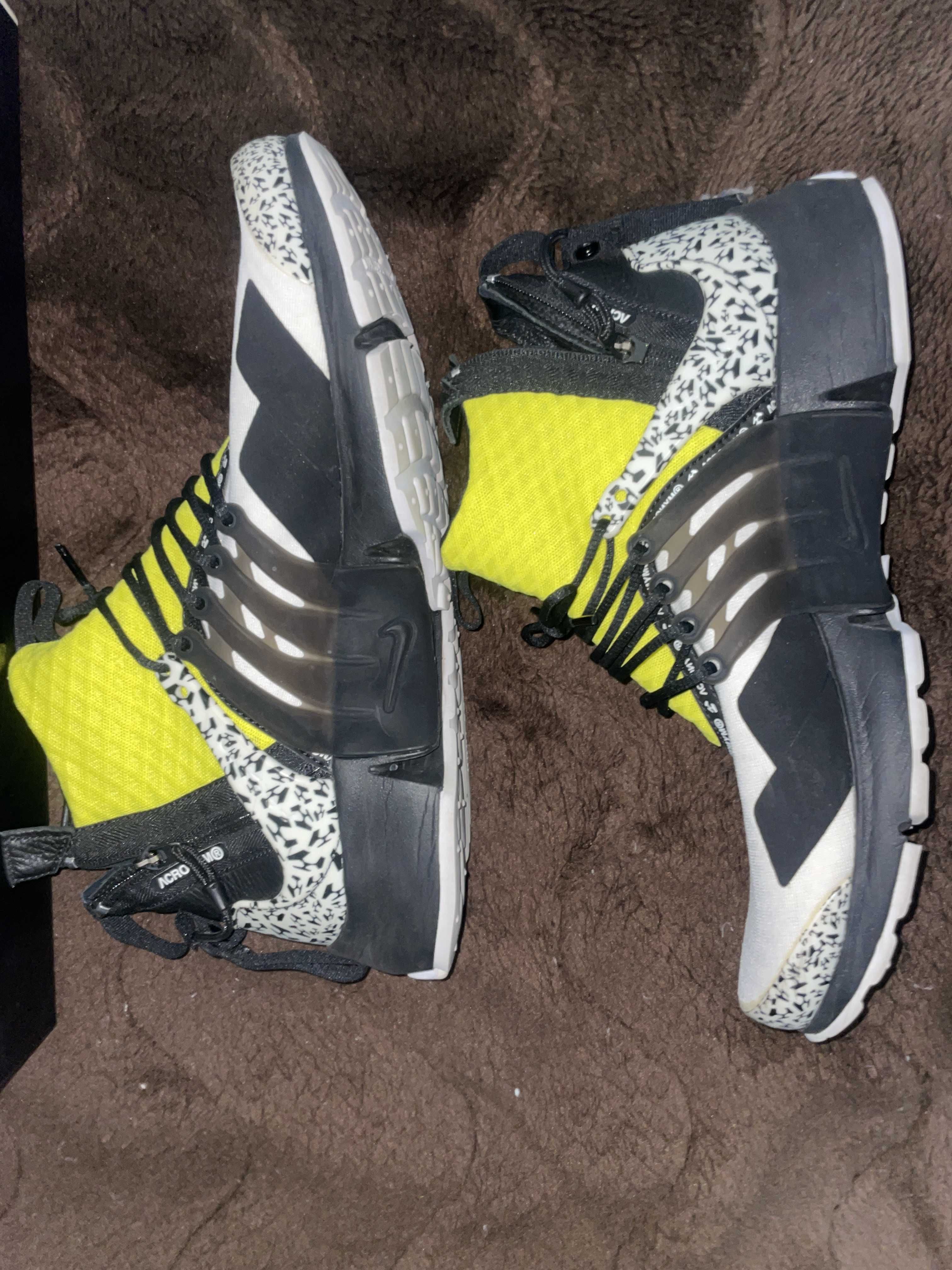 ACRONYM × Nike Air Presto Mid "White/Black/Dynamic Yellow"