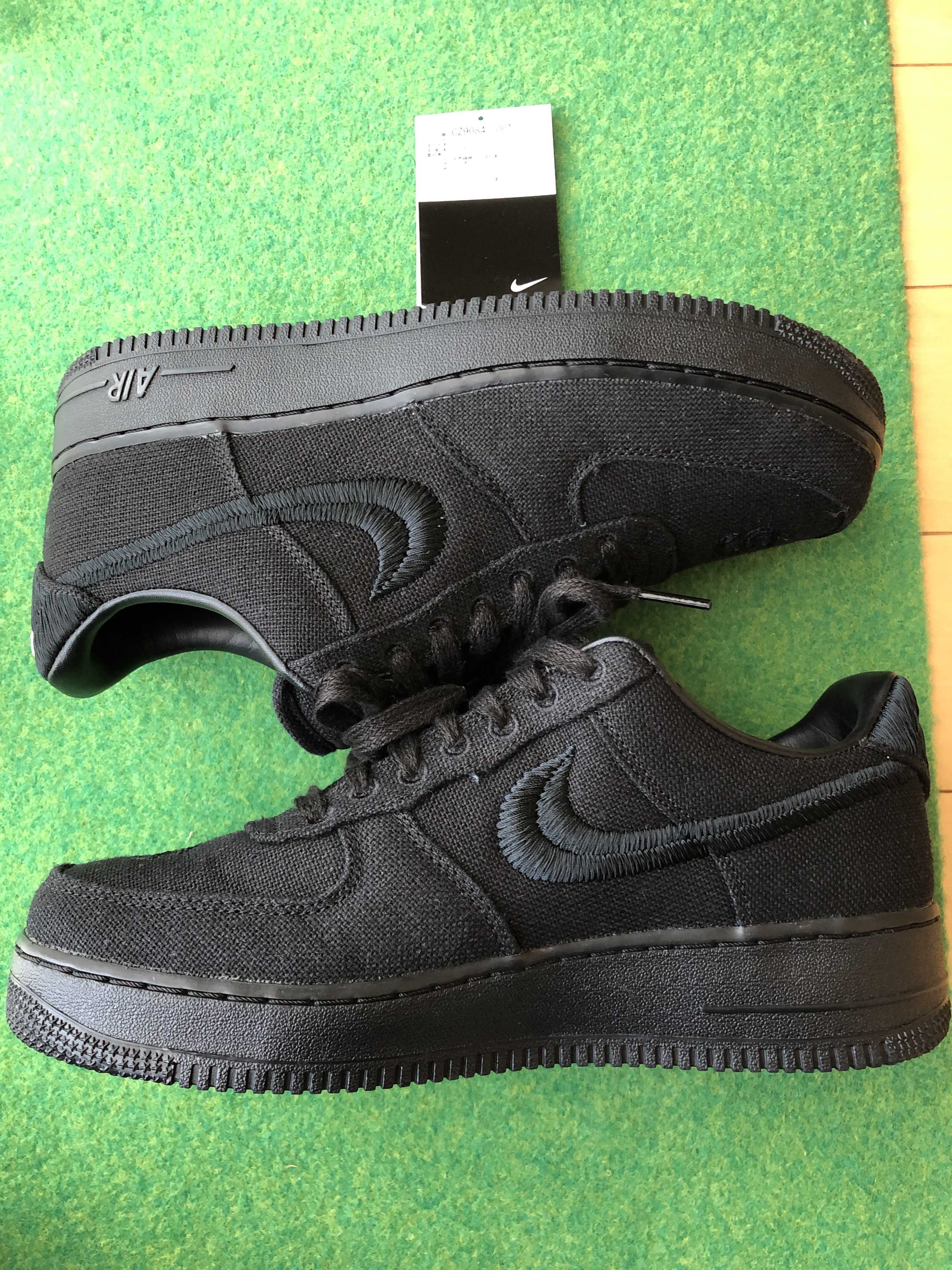 Stussy × Nike Air Force 1 Low "Triple Black"