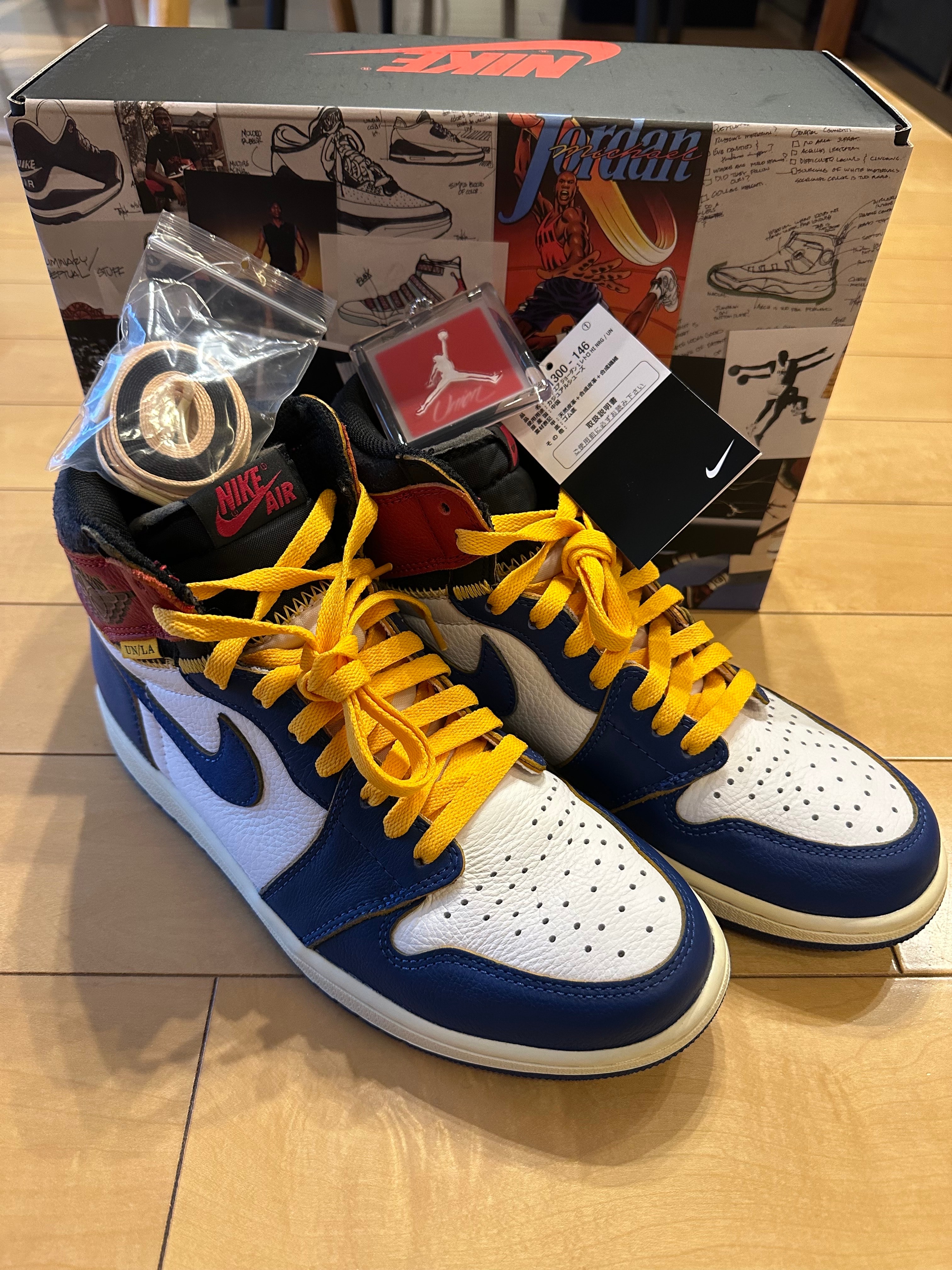 Union × Nike Air Jordan 1 Retro High OG NRG "Storm Blue/Varsity Red"