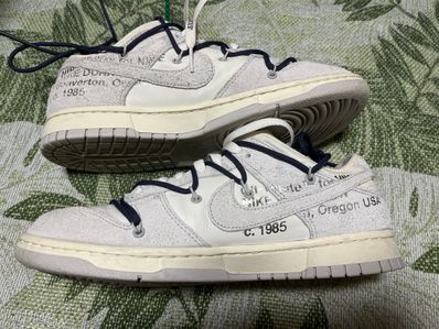 Off-White × Nike Dunk Low "Sail/Neutral Grey/Gridiron"