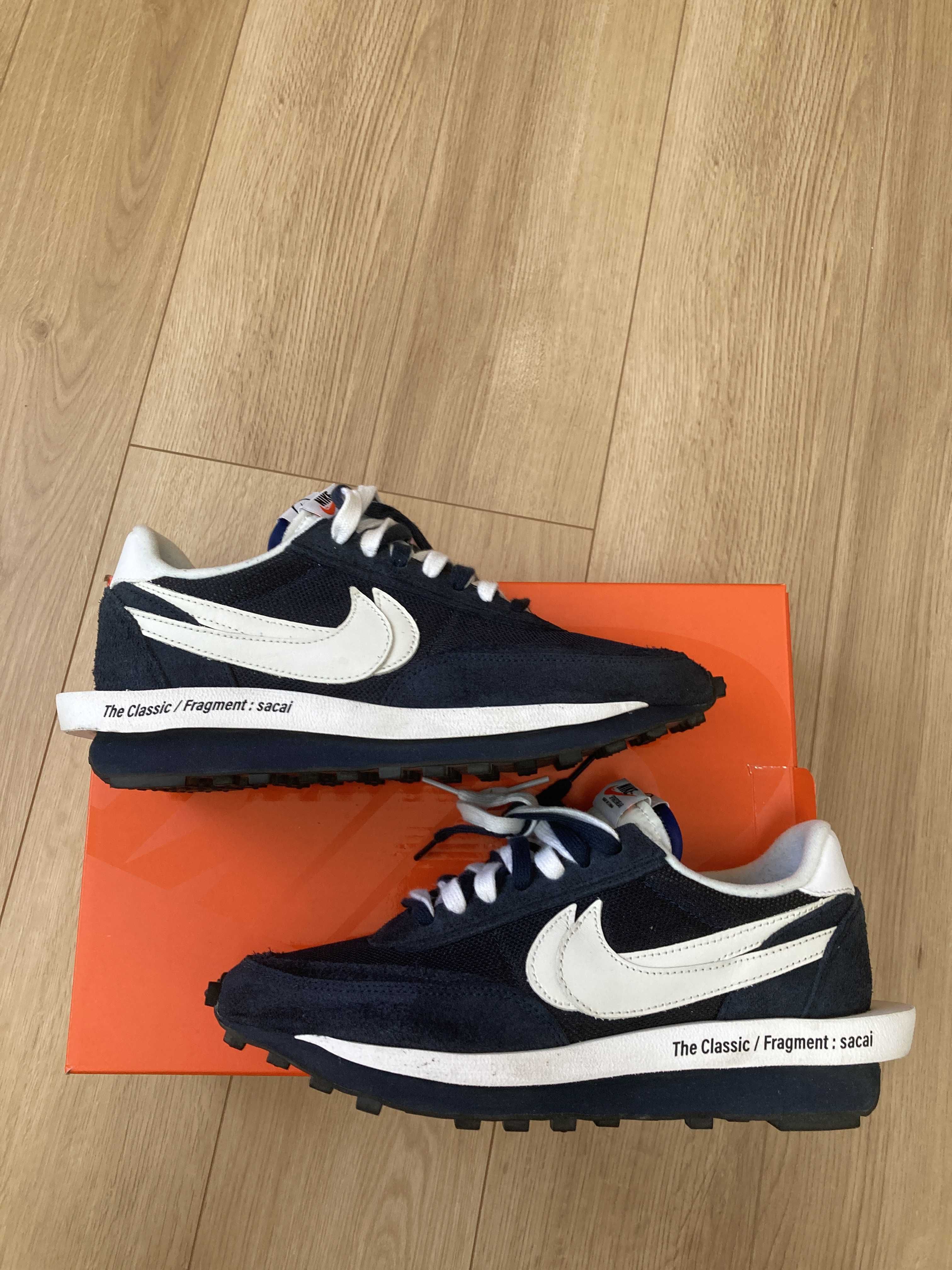 Fragment × sacai × Nike LD Waffle "Blackended Blue"