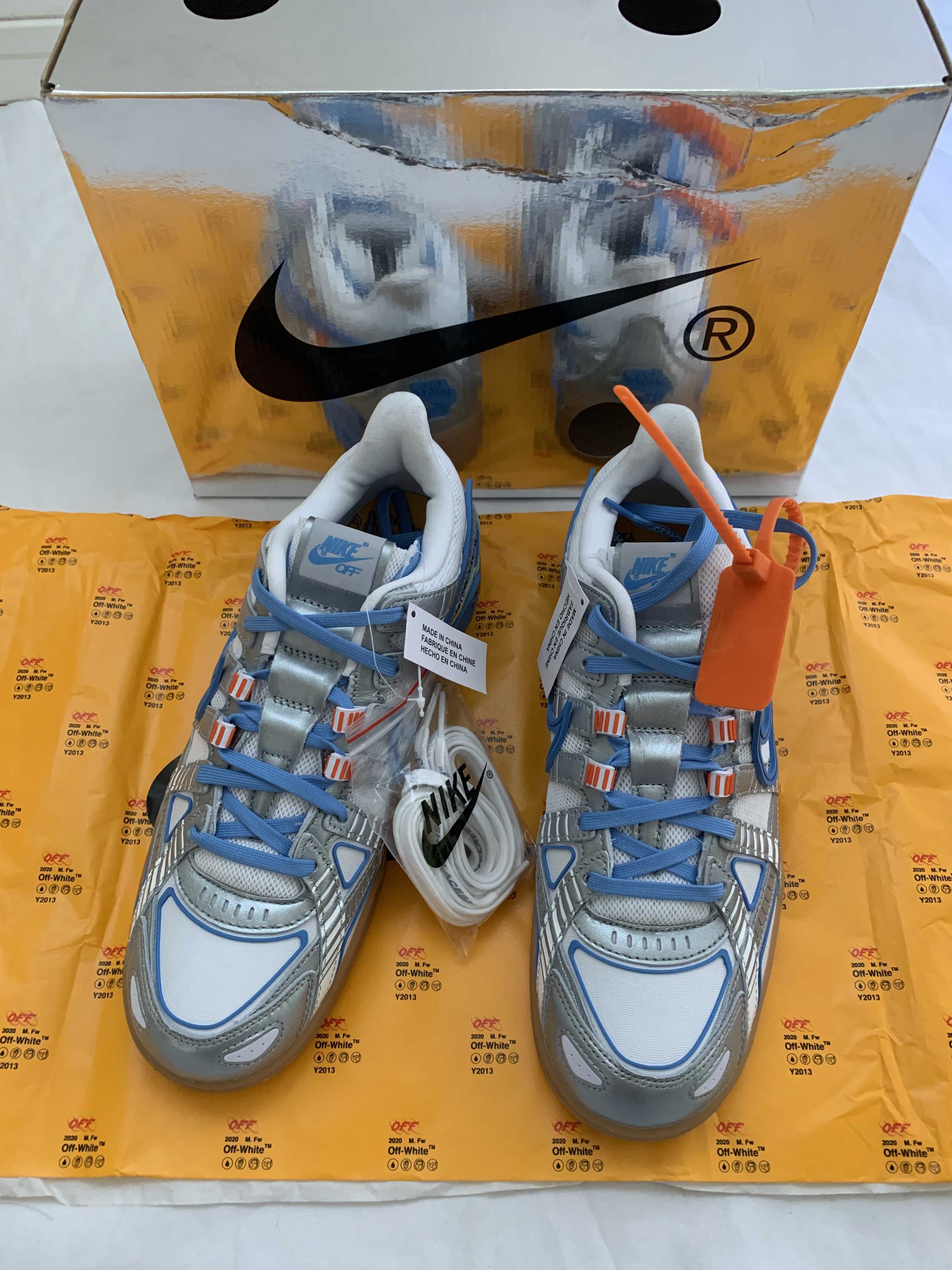 Off-White × Nike Air Rubber Dunk "White/University Blue" 