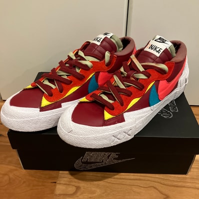 KAWS × sacai × Nike Blazer Low "Team Red"