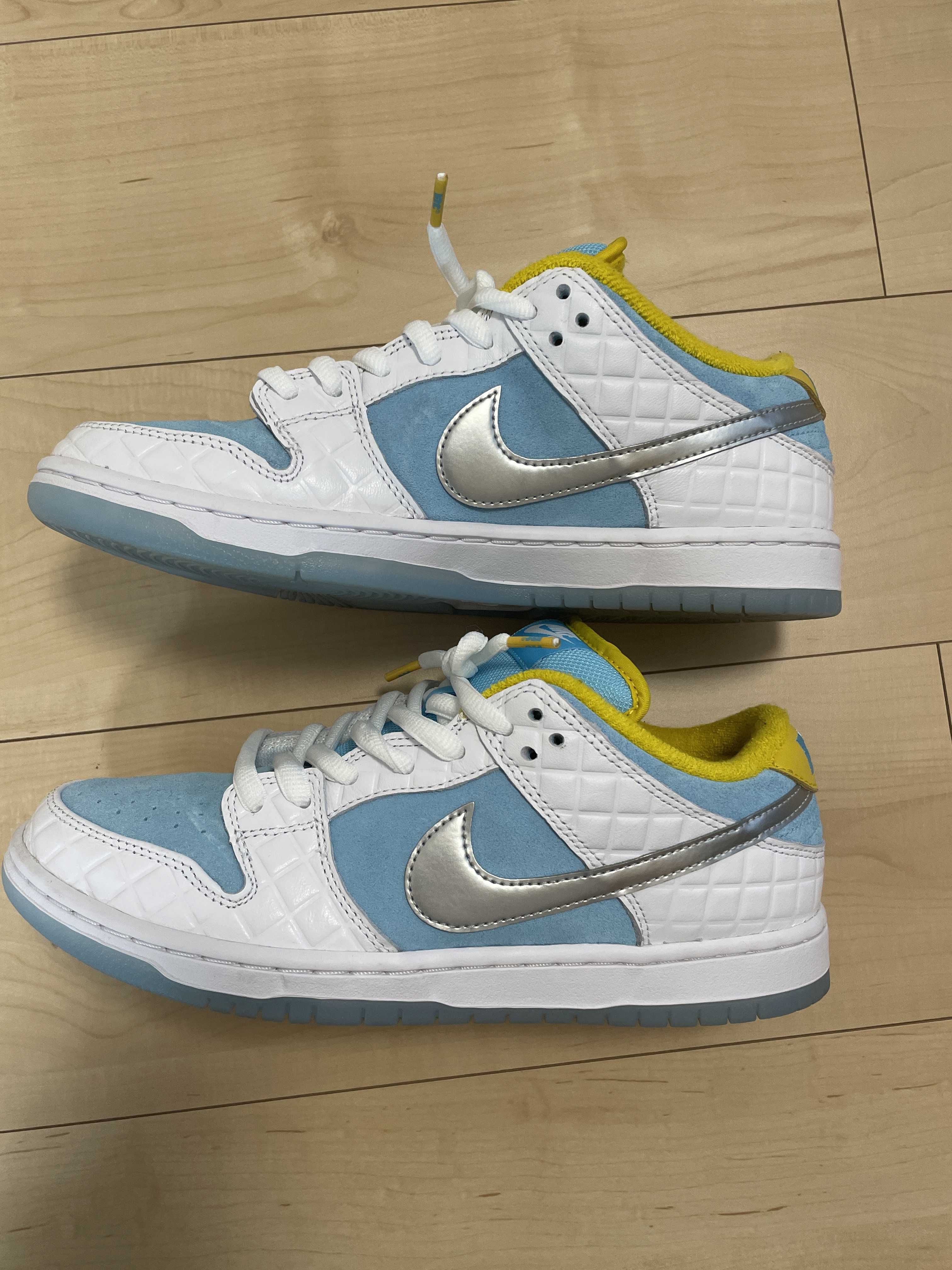 FTC × Nike SB Dunk Low "White/Blue"