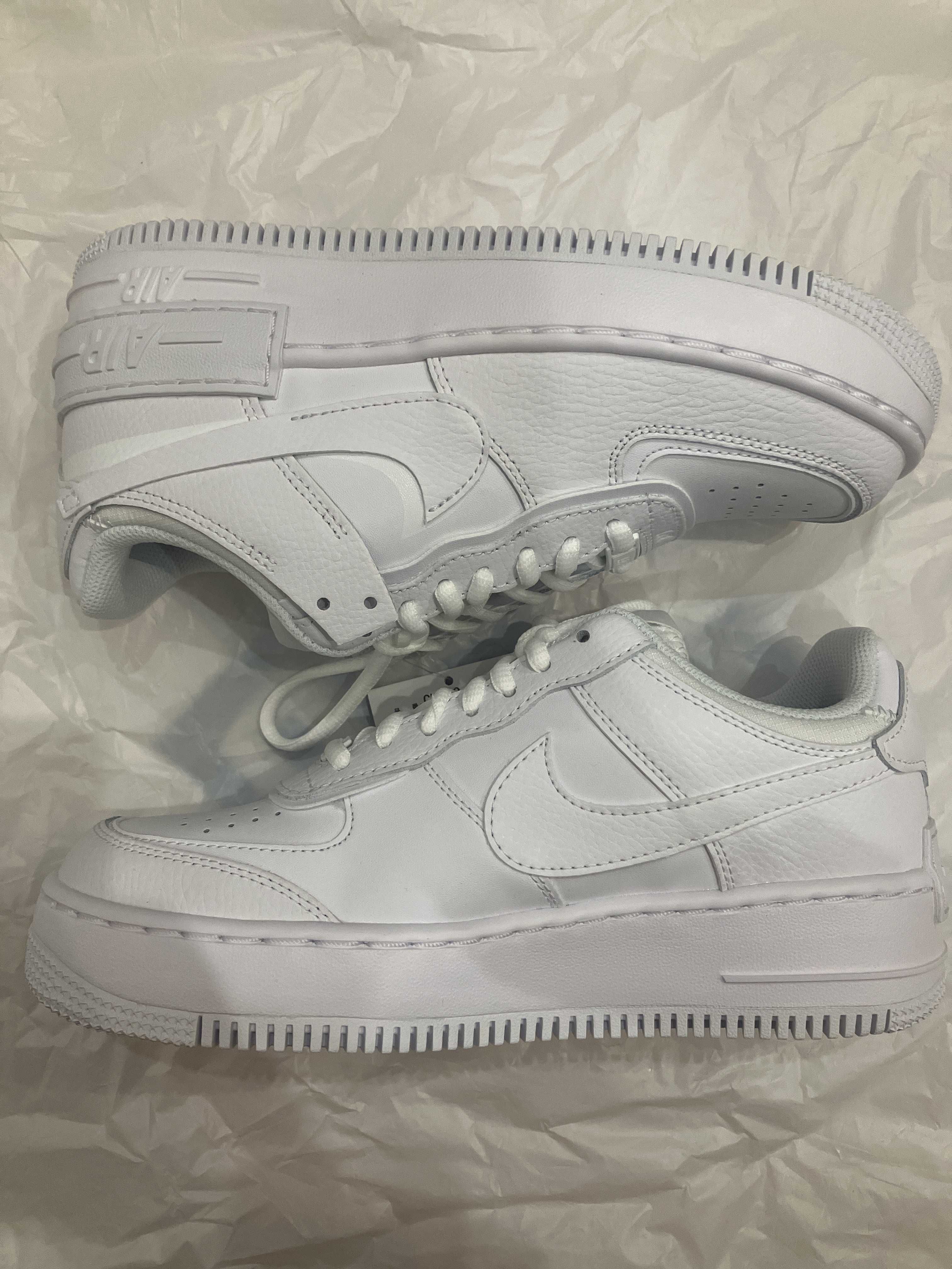Nike Women's Air Force 1 Low Shadow "Triple White"