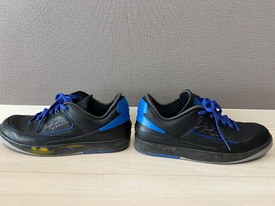 Off-White × Nike Air Jordan 2 Low "Black and Varsity Royal"