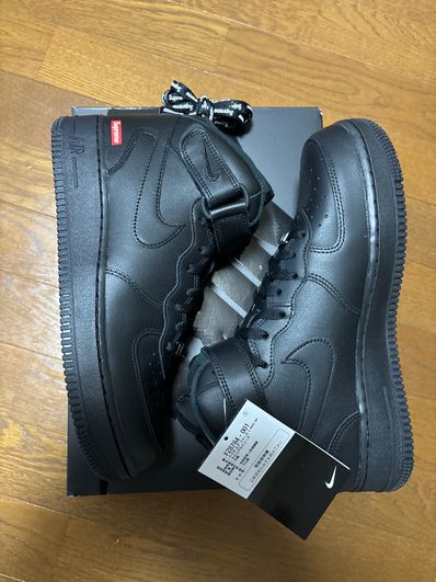 Supreme × Nike Air Force 1 Mid "Black" FW24