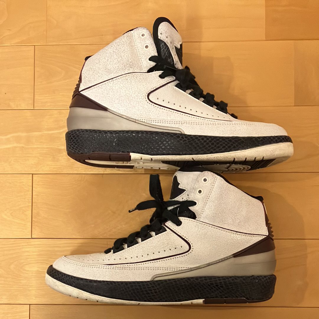 A Ma Maniere × Nike Air Jordan 2 "Airness/Sail and Burgundy"