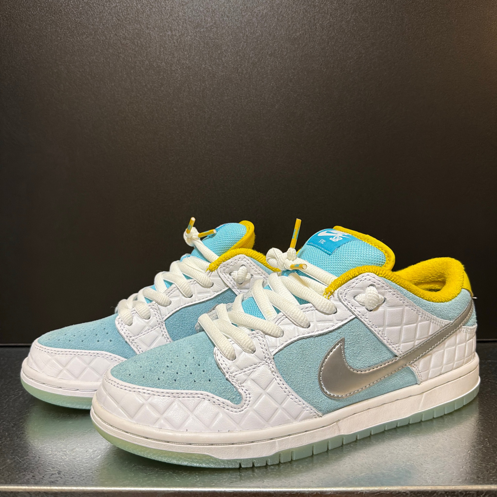 FTC × Nike SB Dunk Low "White/Blue"