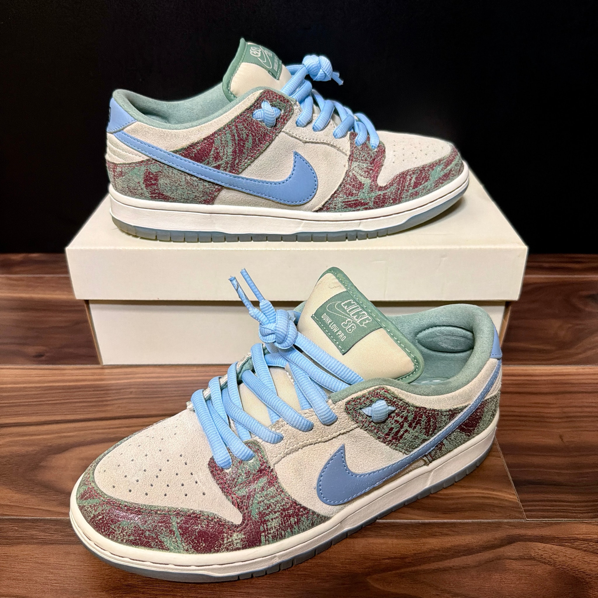 Crenshaw Skate Club × Nike SB Dunk Low PRO QS "Sail/Light Blue-Cedar"
