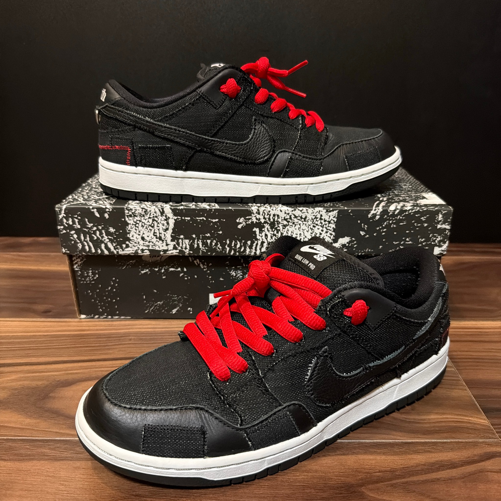 Wasted Youth × Nike SB Dunk Low "Black Denim"(Special Box) / VERDY