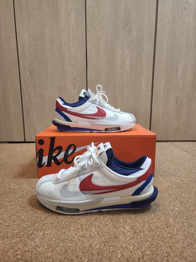 sacai × Nike Zoom Cortez "White and University Red"