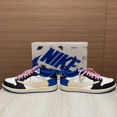 Travis Scott × fragment design × Nike Air Jordan 1 Low OG SP "Military Blue"