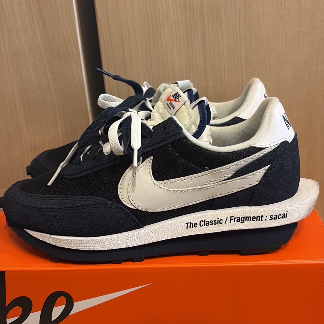 fragment design × sacai × Nike LD Waffle "Blackended Blue"