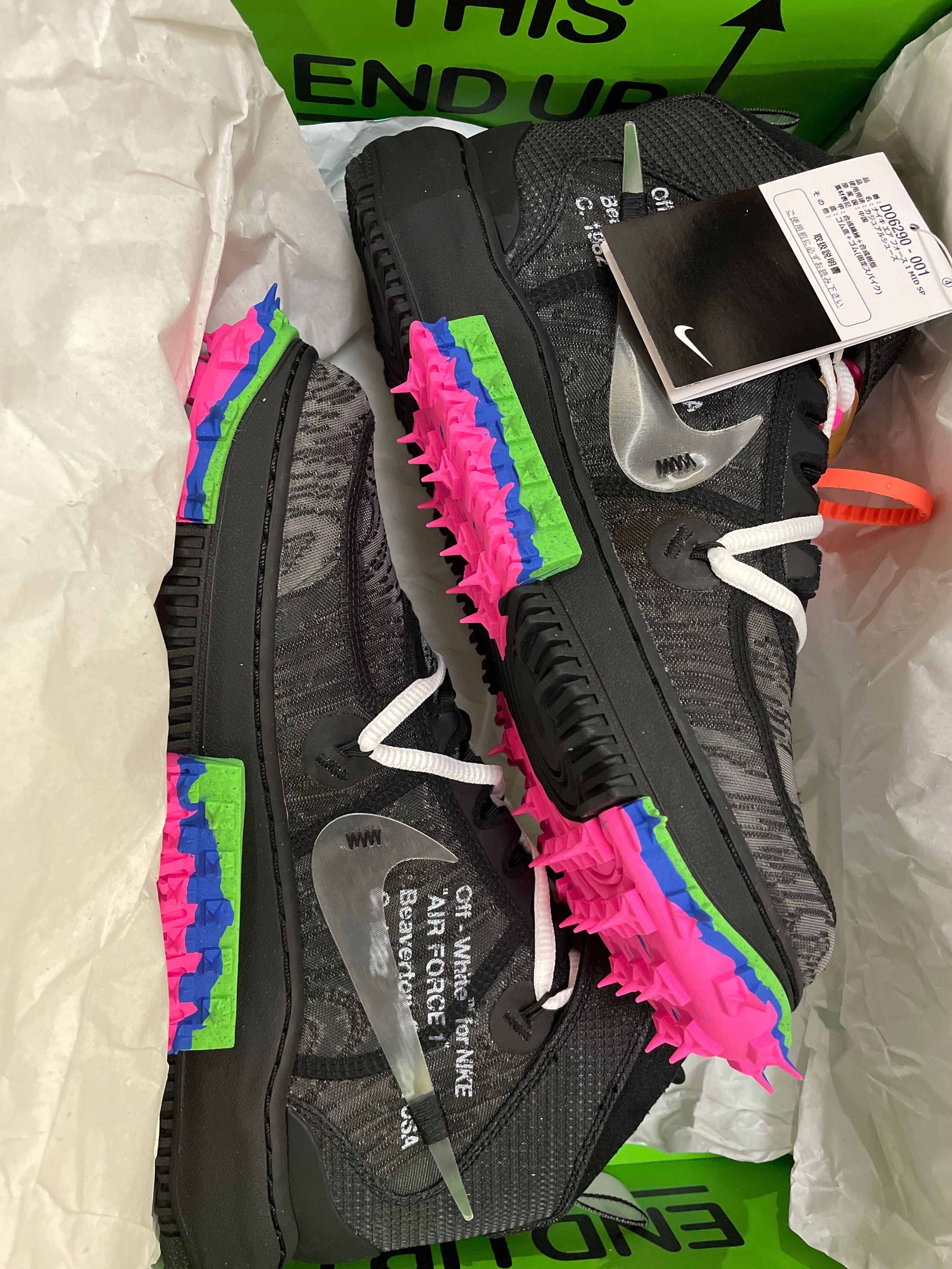 Off-White × Nike Air Force 1 Mid "Black"