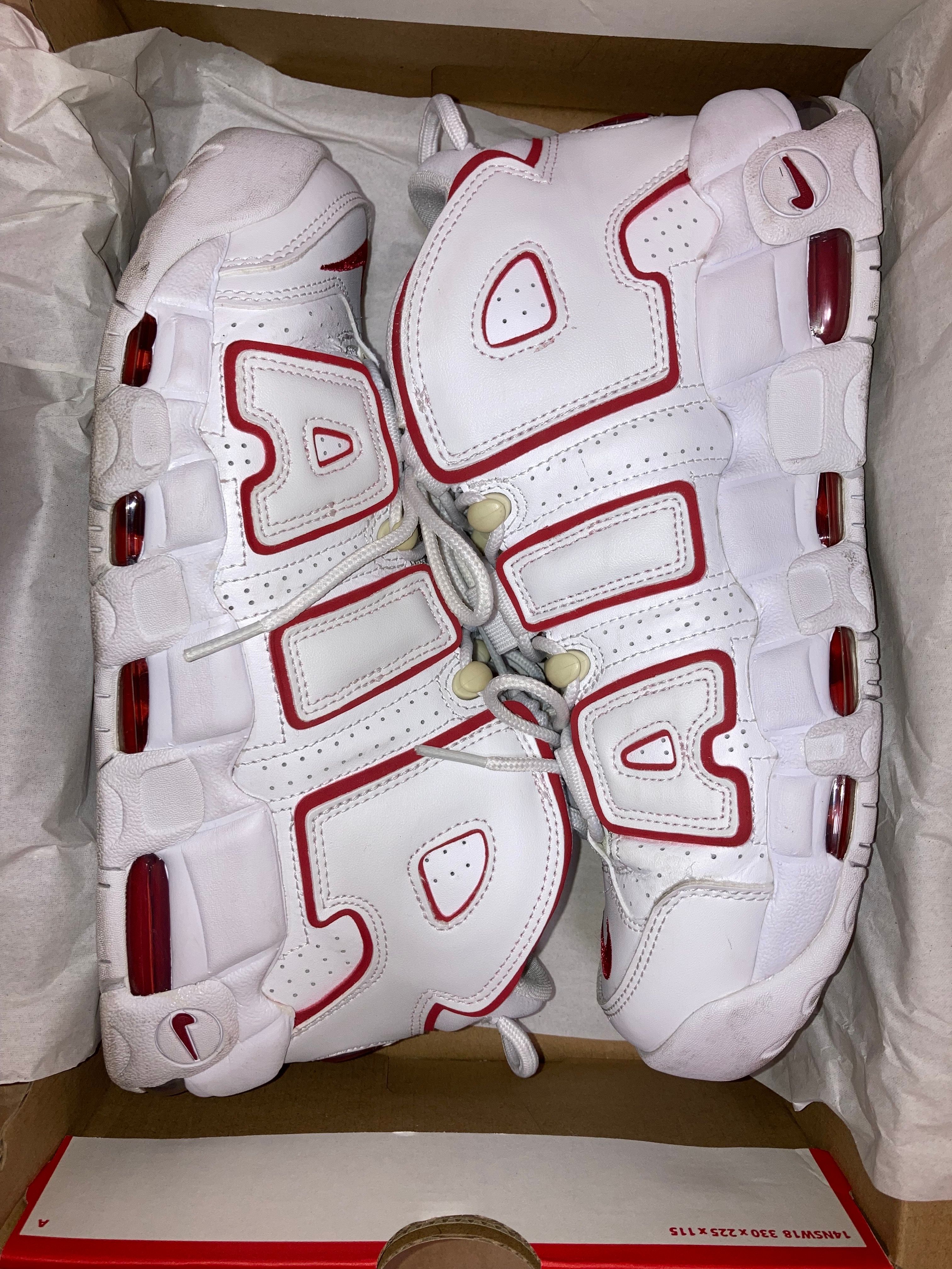 NIKE AIR MORE UPTEMPO "WHITE/VARSITY RED" (2021)