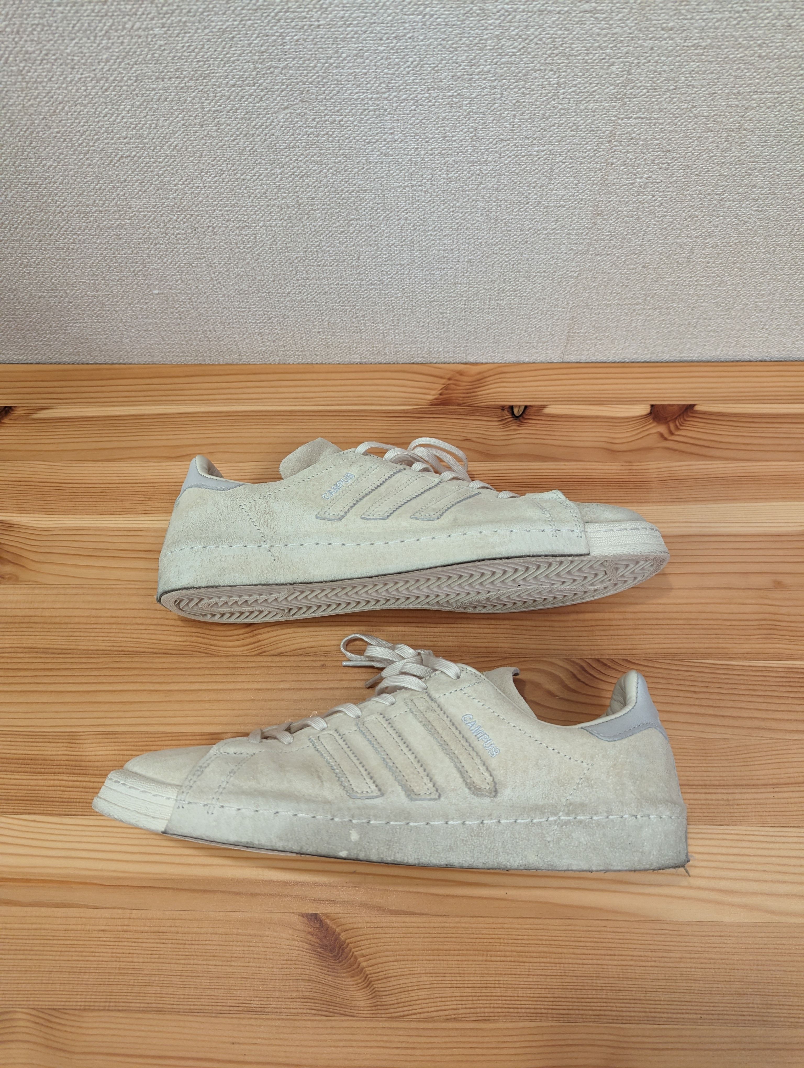 RECOUTURE × adidas CAMPUS 80s SH "CHALK WHITE"