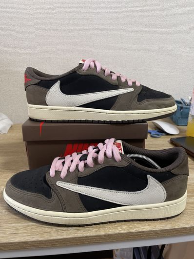Travis Scott × Nike Air Jordan 1 Low OG SP-T "Black/Dark Mocha"