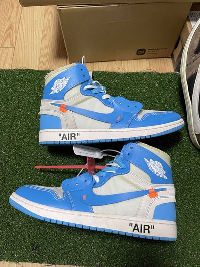 Off-White × Nike Air Jordan 1 High UNC "White/Dark Powder Blue"