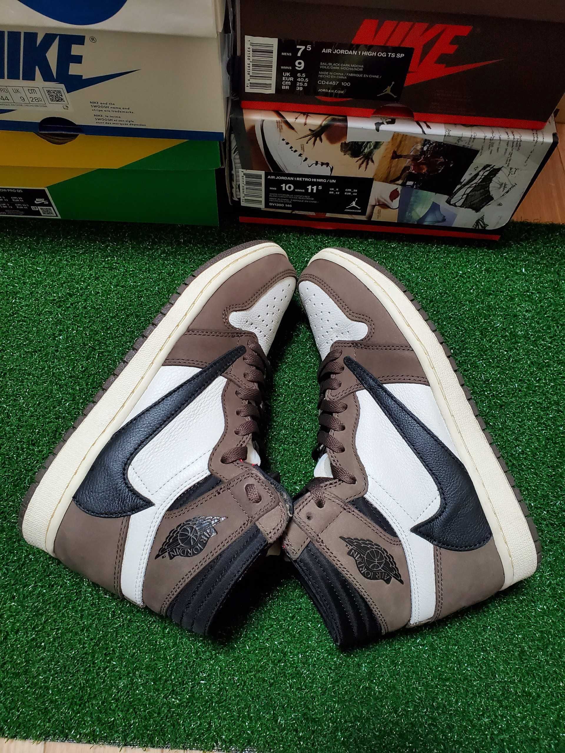 Travis Scott × Nike Air Jordan 1 Retro High OG TS SP "Sail/Dark Mocha"