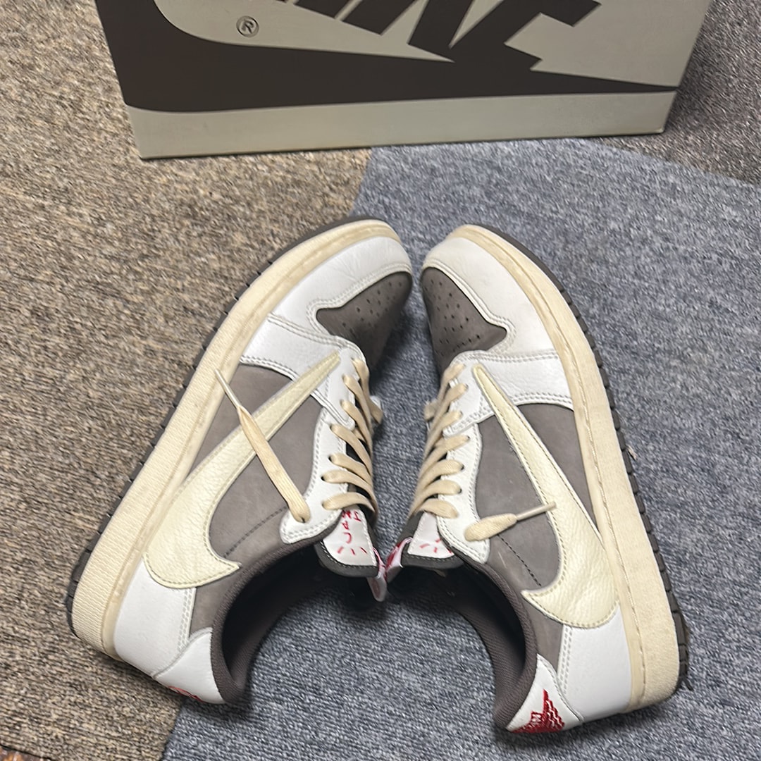 Travis Scott × Nike Air Jordan 1 Low OG SP "Reverse Mocha/Sail and Ridgerock"