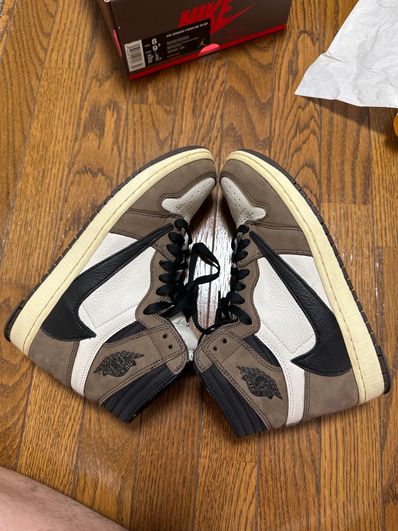 Travis Scott × Nike Air Jordan 1 Retro High OG TS SP "Sail/Dark Mocha"