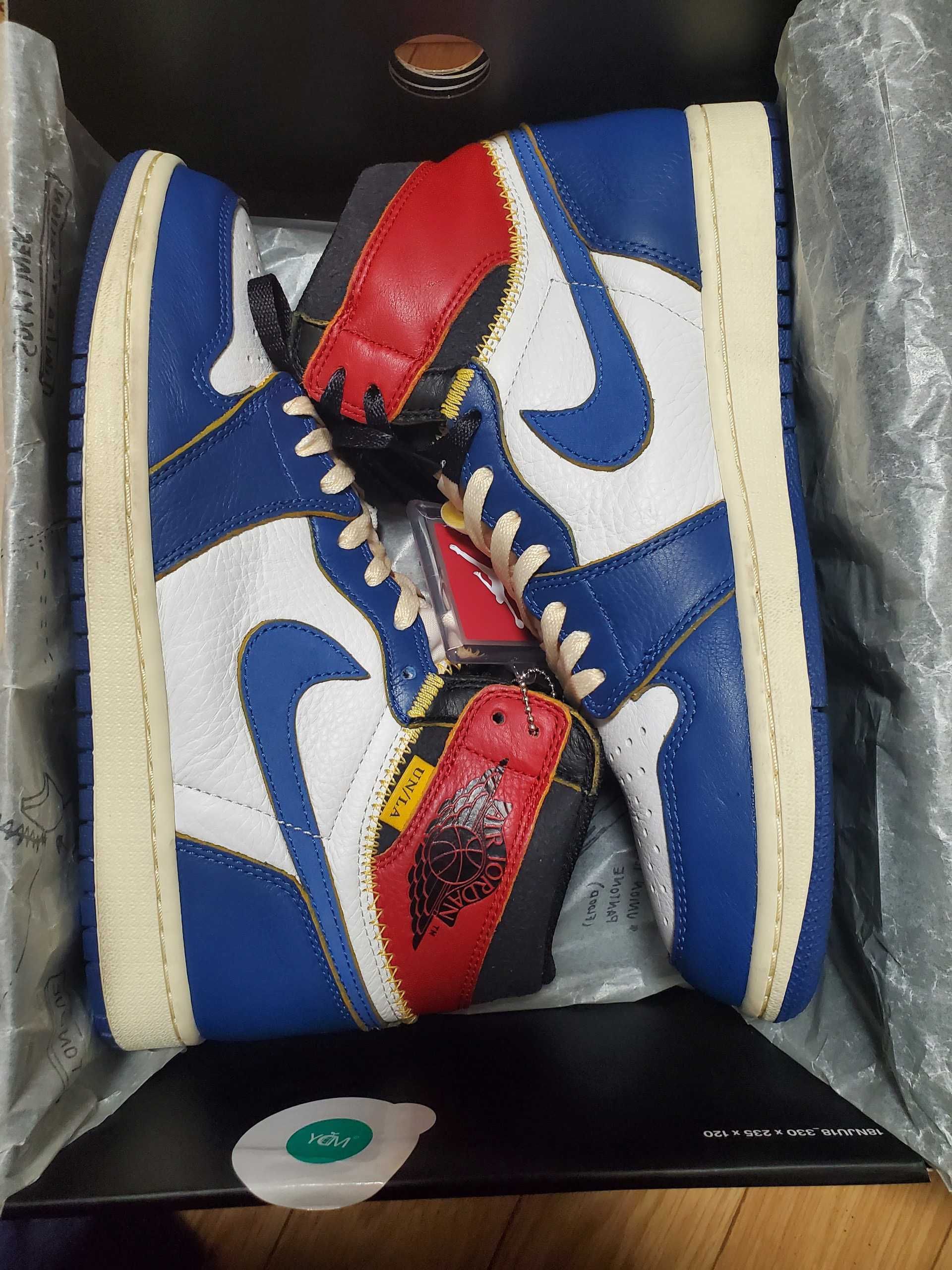 Union × Nike Air Jordan 1 Retro High OG NRG "Storm Blue/Varsity Red"