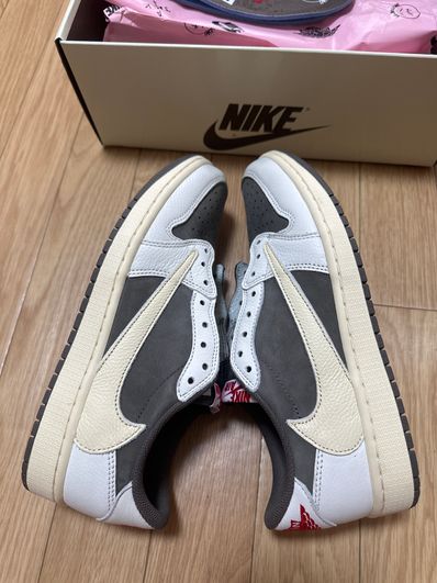 Travis Scott × Nike Air Jordan 1 Low OG SP "Reverse Mocha/Sail and Ridgerock"