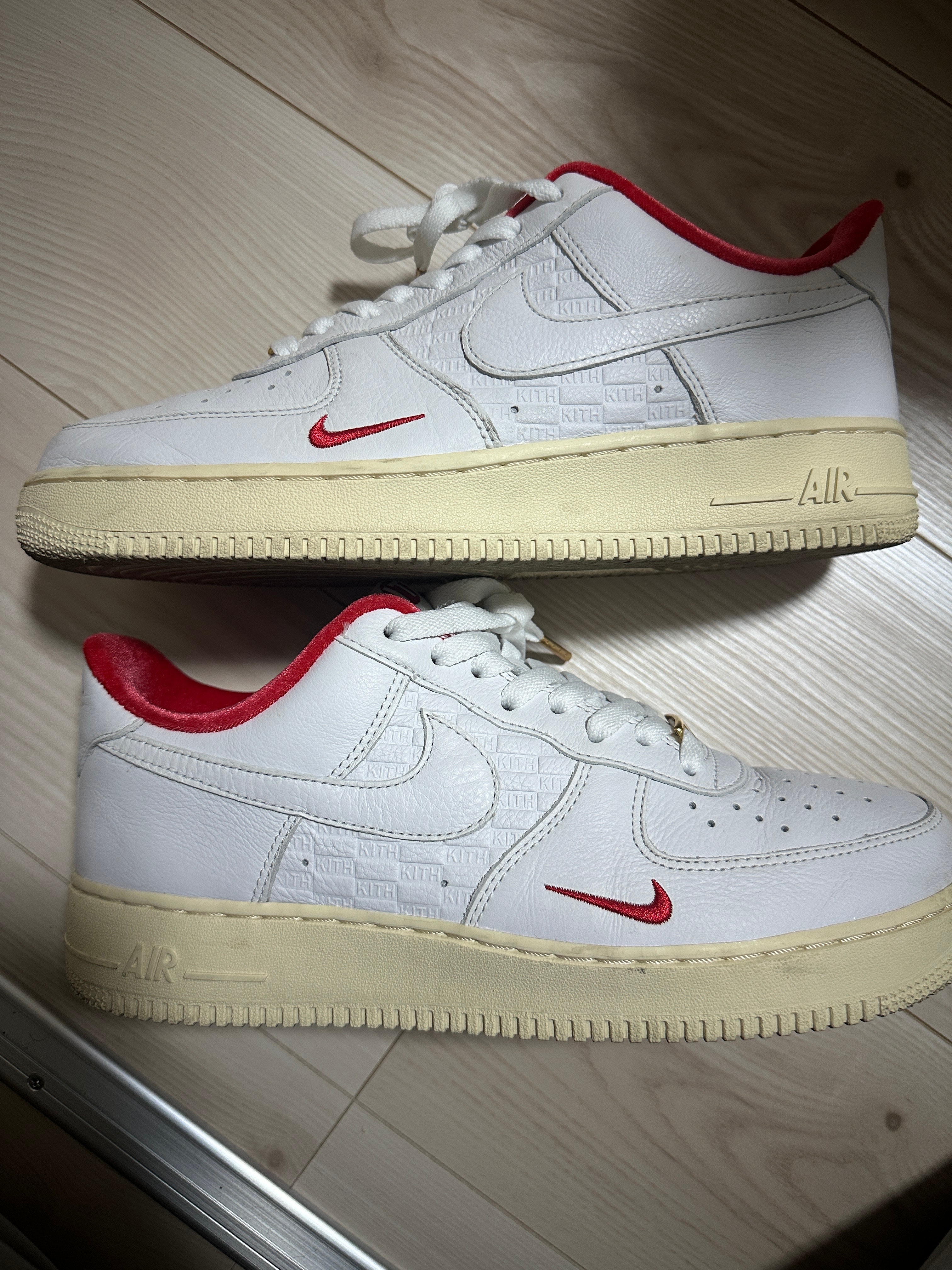 KITH × Nike Air Force 1 Low "White/Red"