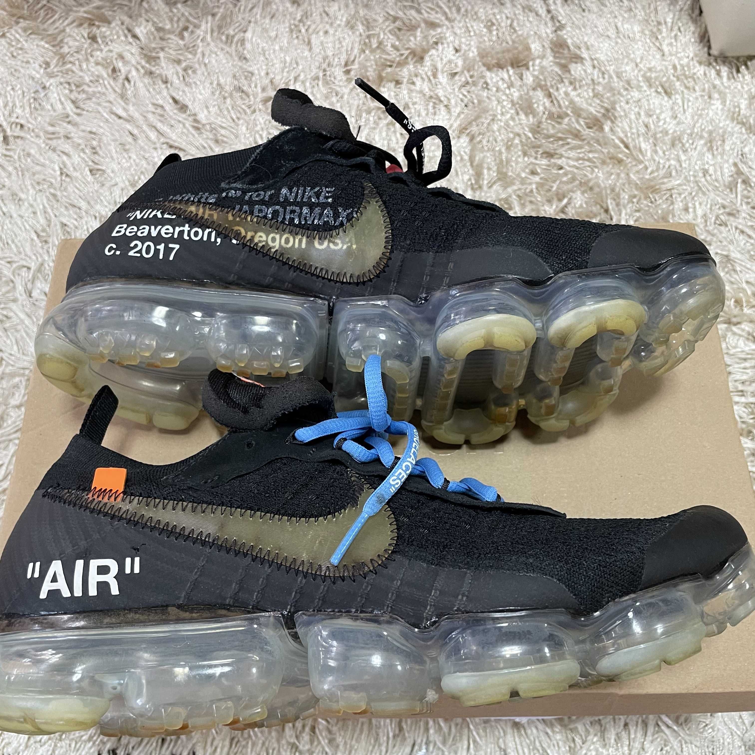 Off-White × Nike Air Vapormax "Black/Total Orange/Clear"