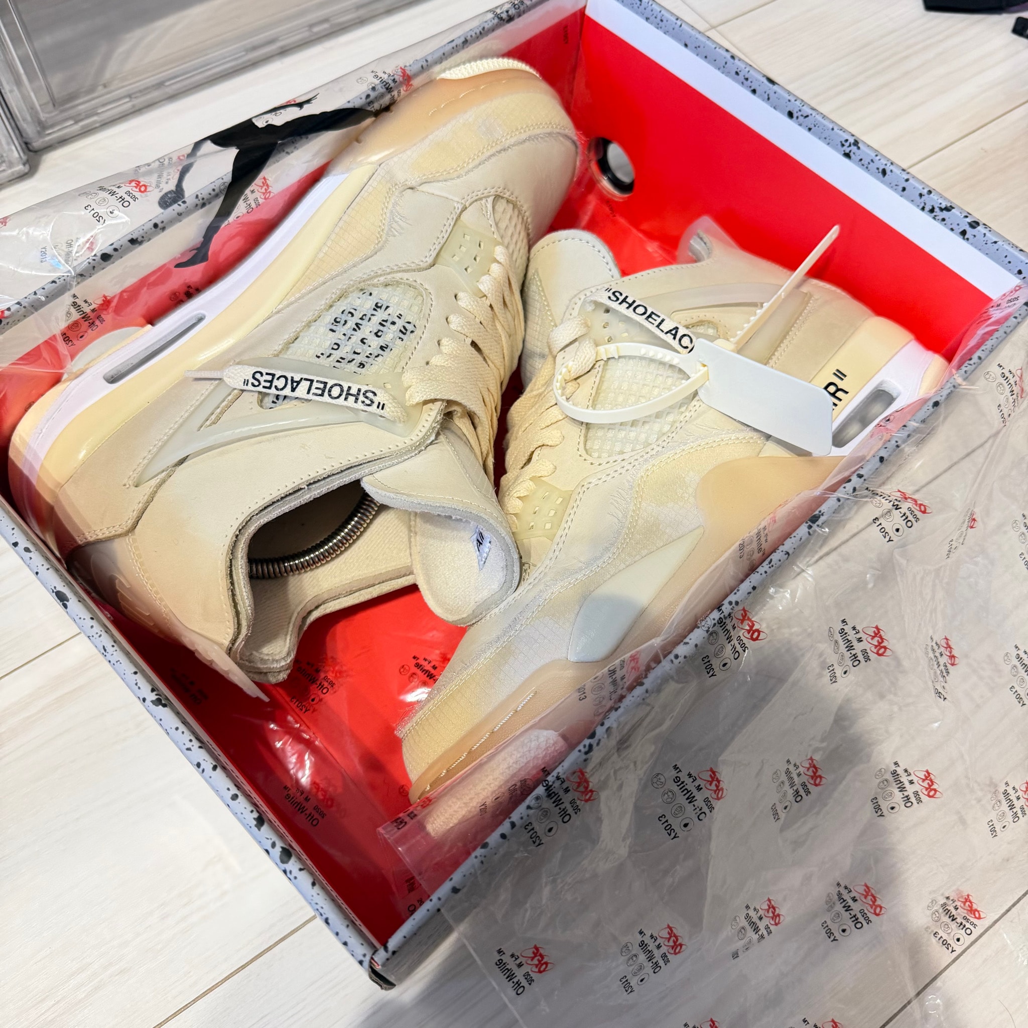 Off-White × Nike Women's Air Jordan 4 SP "Sail"