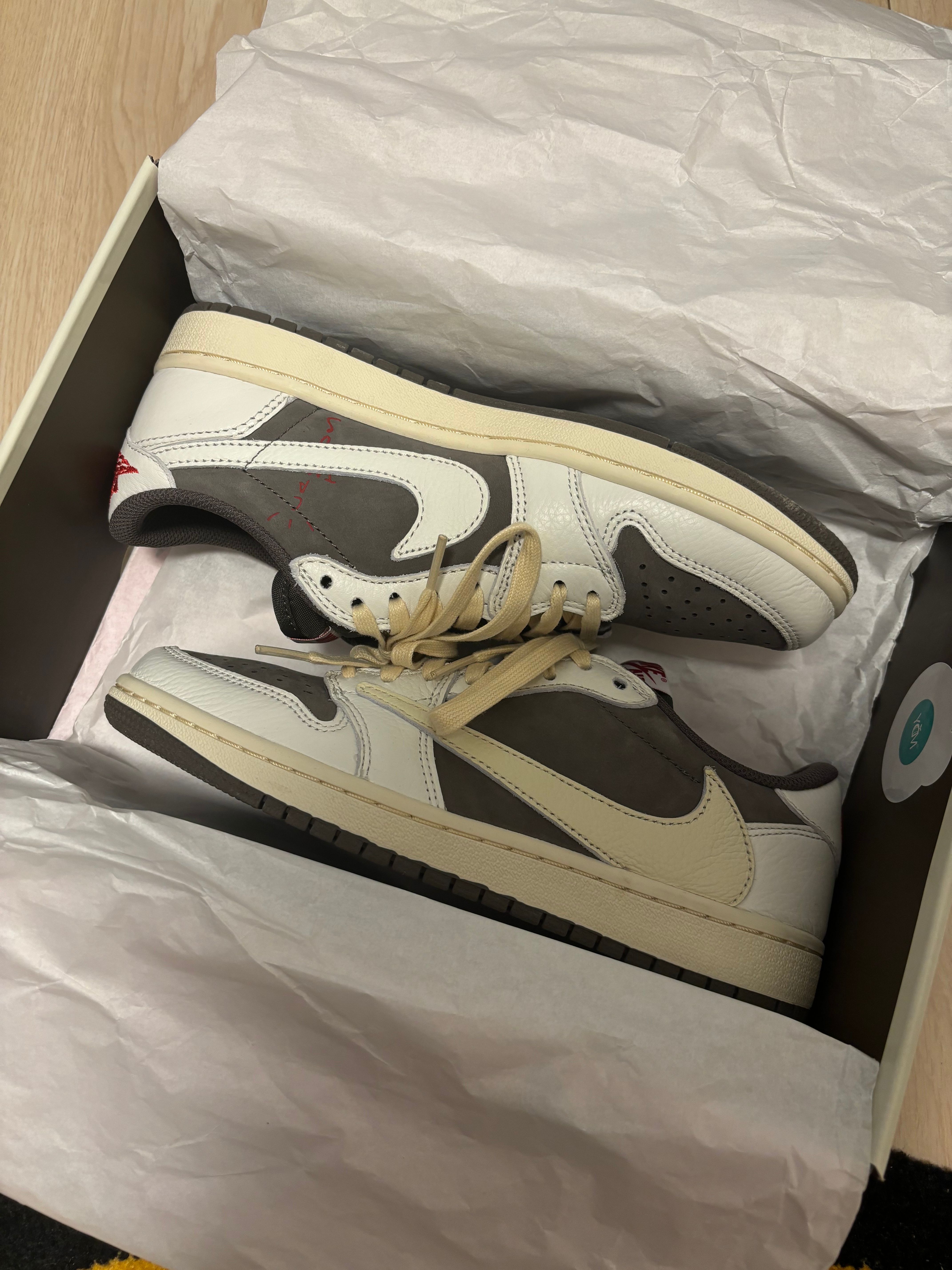 Travis Scott × Nike Air Jordan 1 Low OG SP "Reverse Mocha/Sail and Ridgerock"