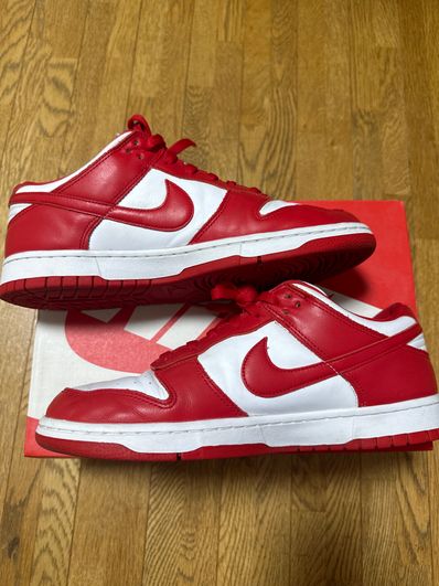 Nike Dunk Low SP "White and University Red"
