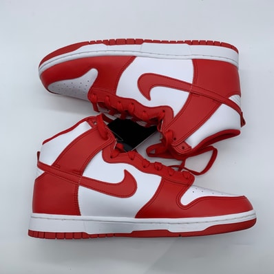 Nike Dunk High "Championship White and Red"
