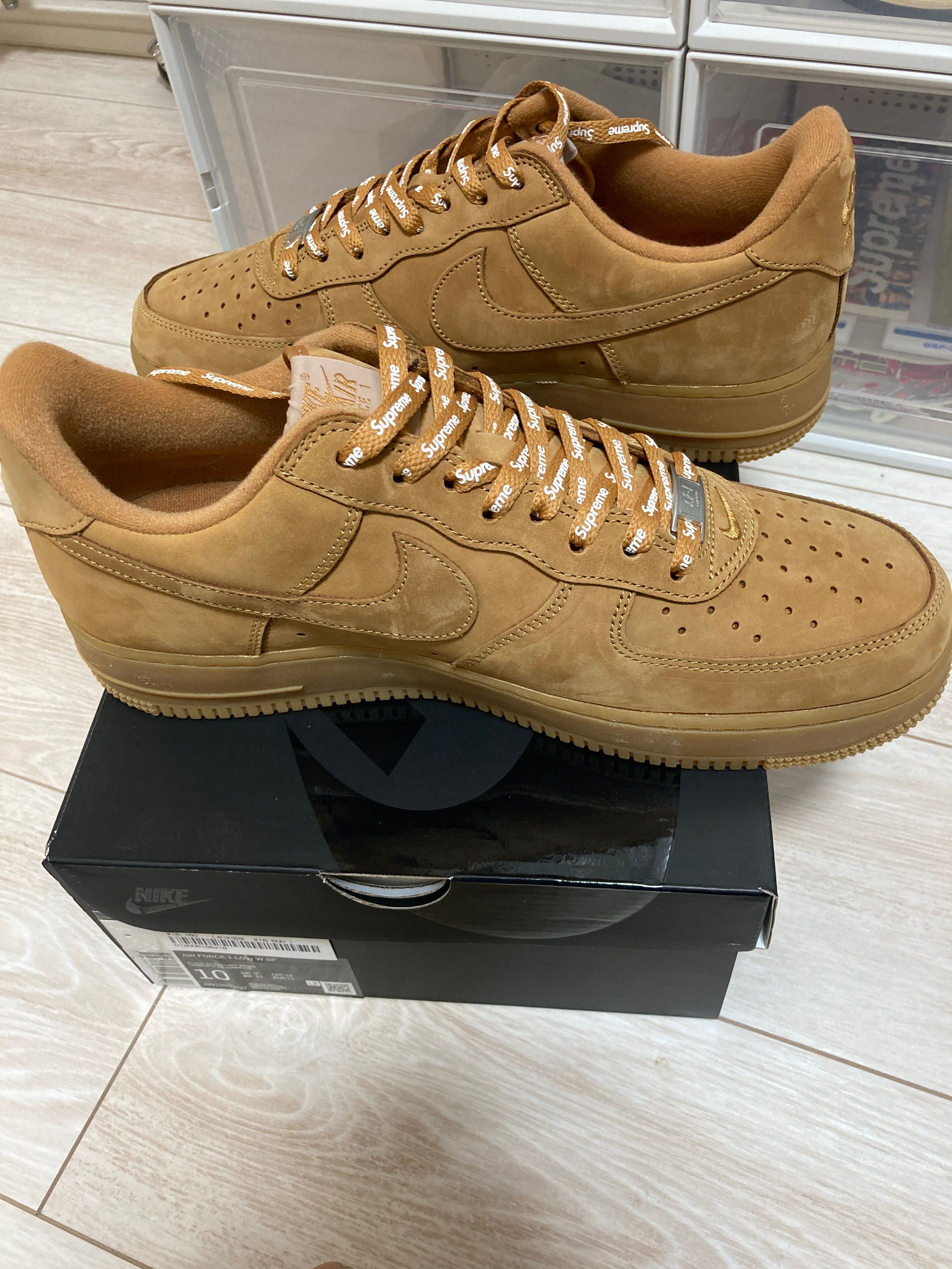 Supreme × Nike Air Force 1 Low "Flax/Wheat"