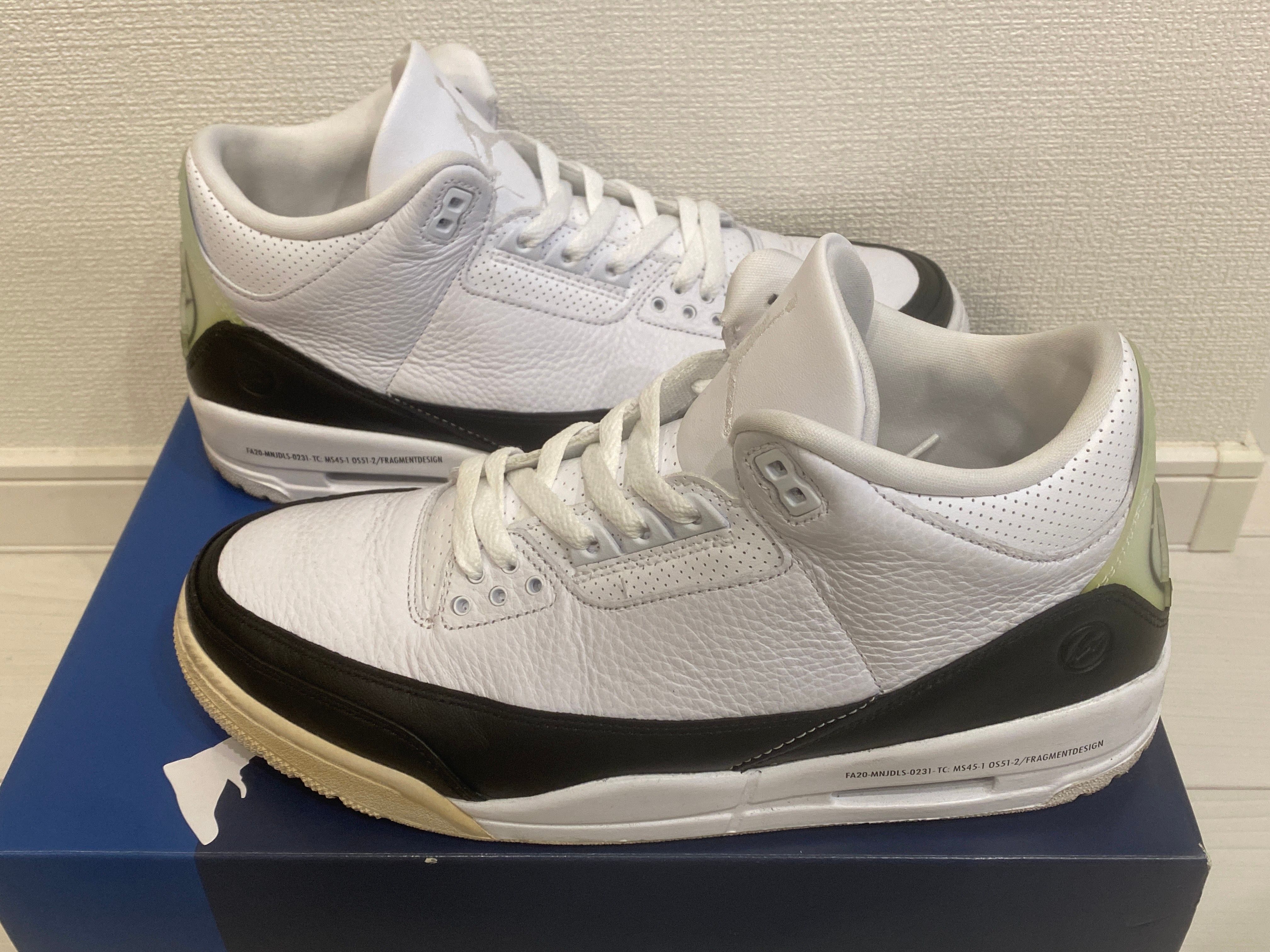 Fragment × Nike Air Jordan 3 "White/Black"