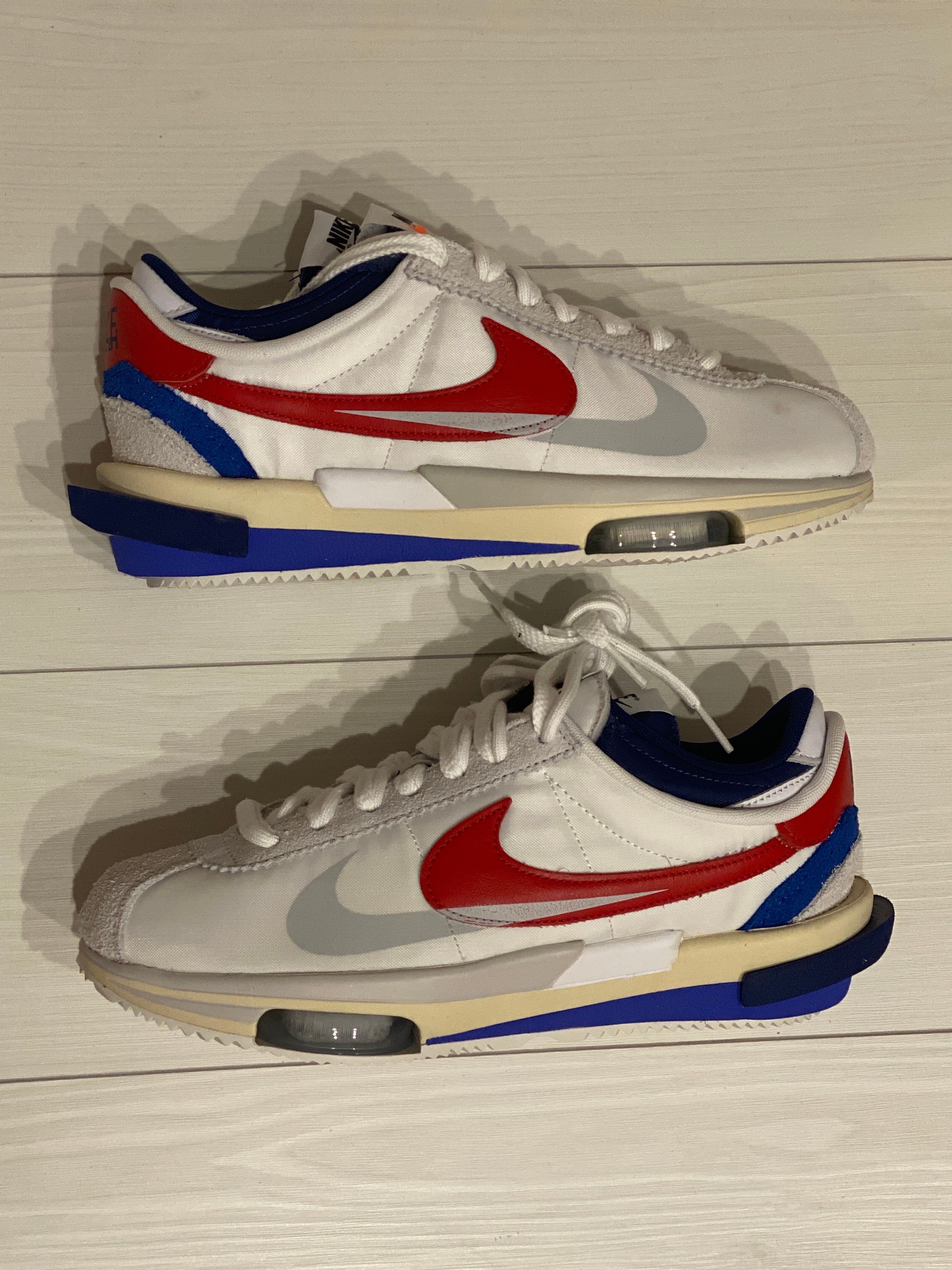 sacai × Nike Zoom Cortez "White and University Red"