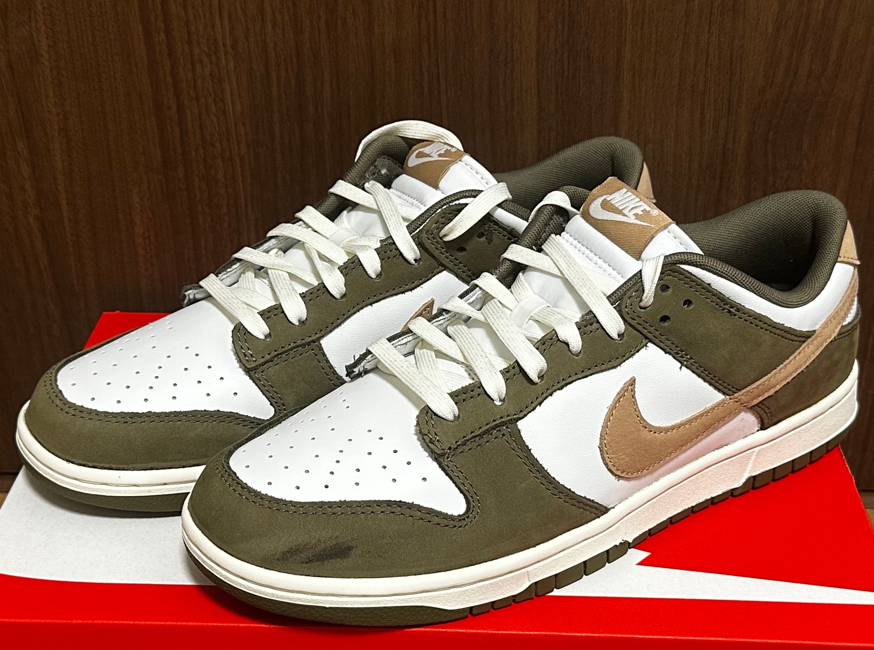 Nike Dunk Low Retro PRM "Medium Olive and Summit White"