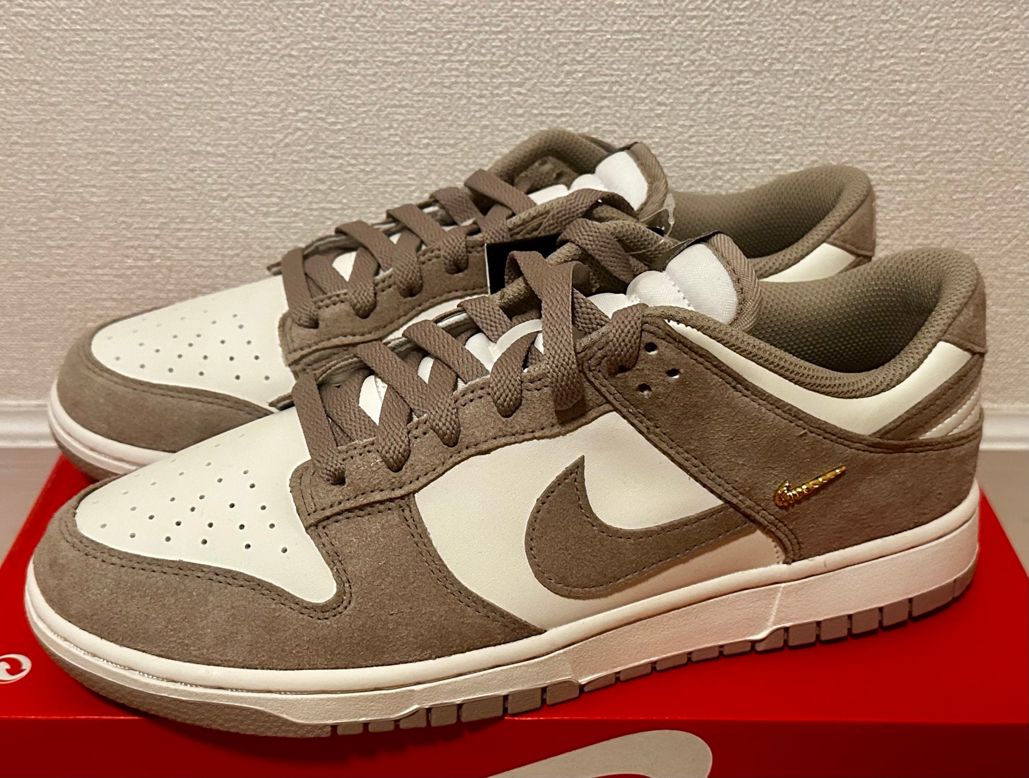Nike Women's Dunk Low "Malt Gold/Mini Swoosh"