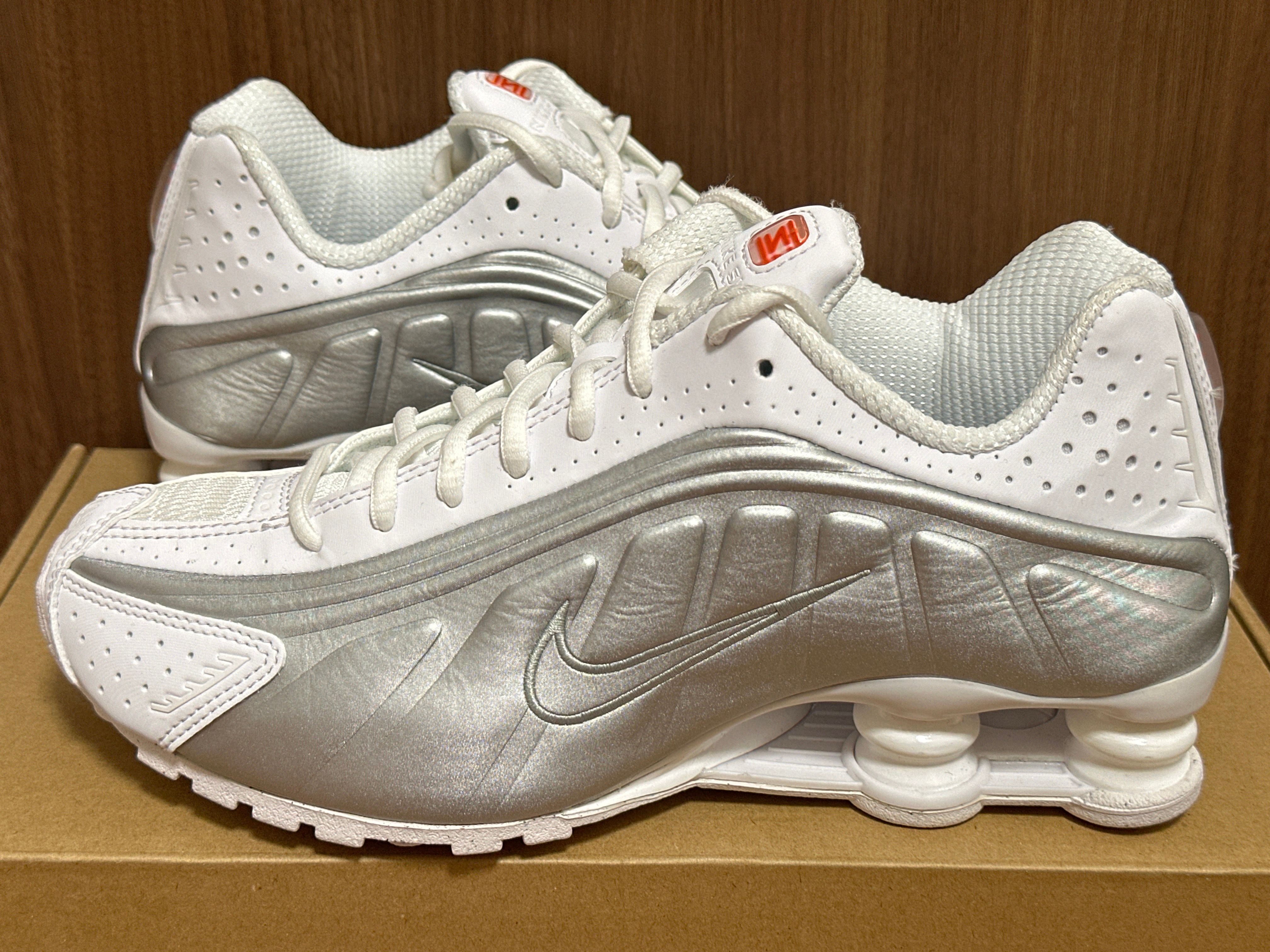 Nike Women's Shox R4 "White and Metallic Silver"