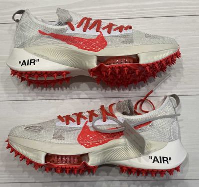 Off-White × Nike Air Zoom Tempo Next% Flyknit "Solar Red"