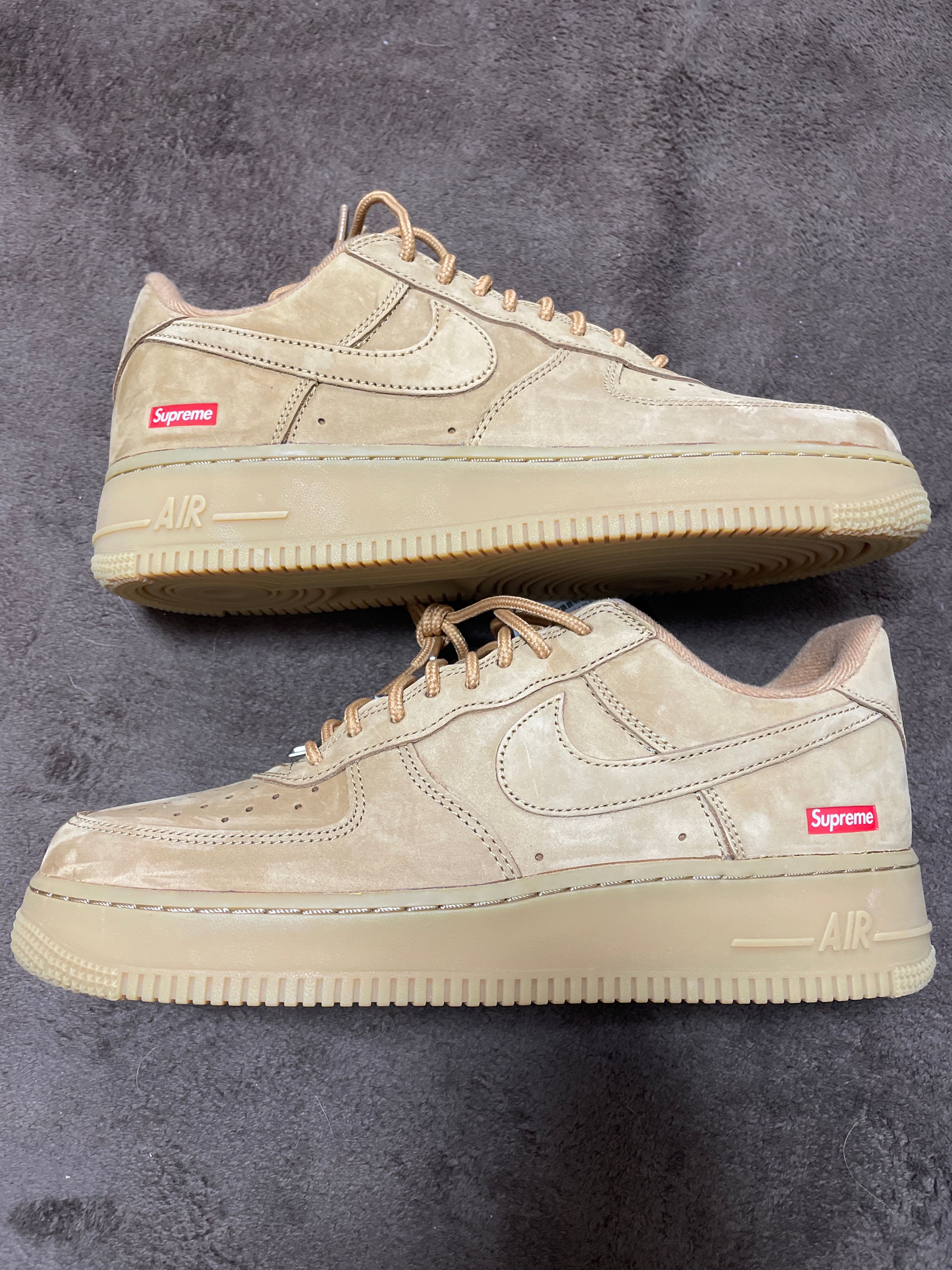 Supreme × Nike Air Force 1 Low "Flax/Wheat"