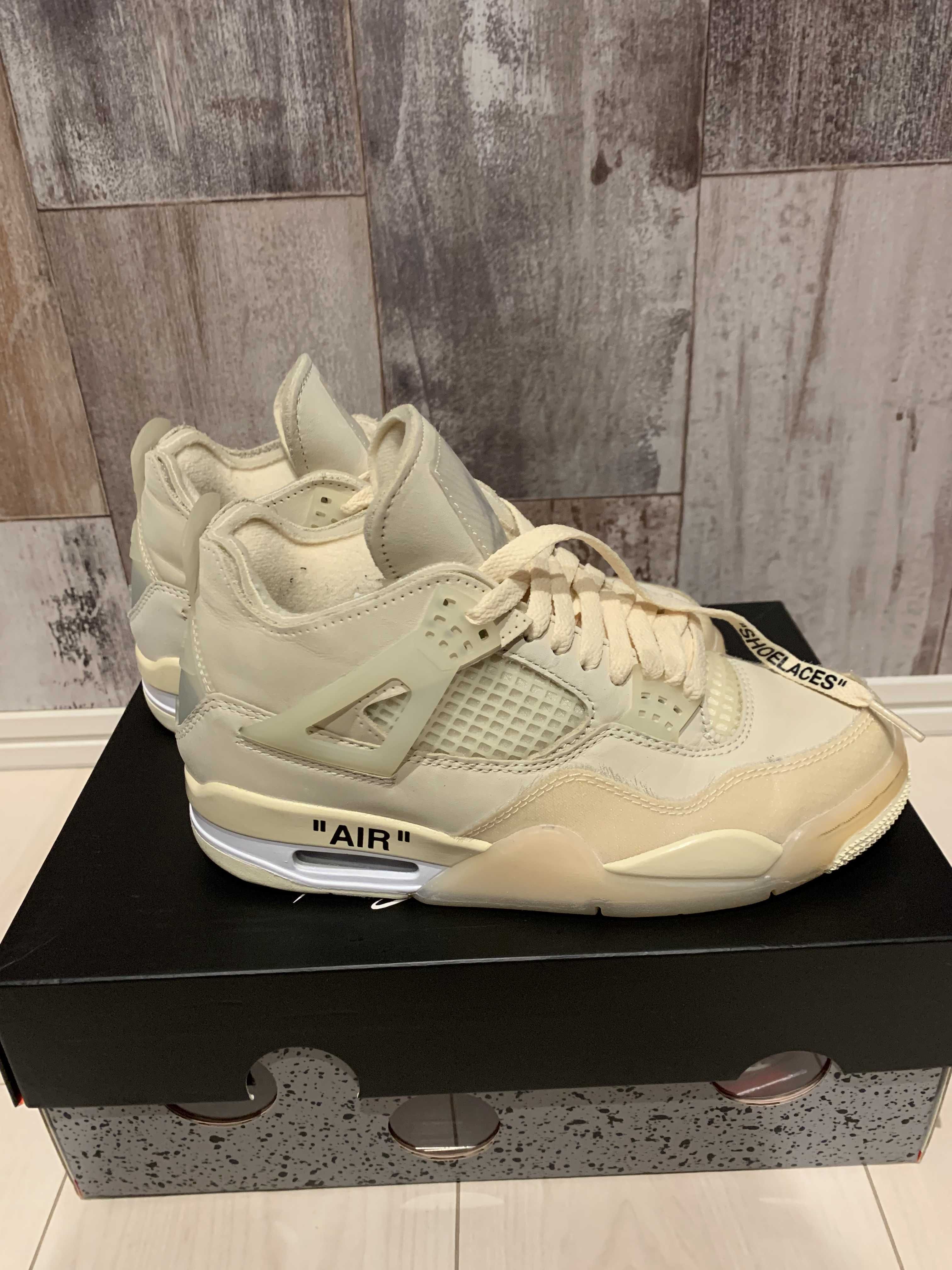 Off-White × Nike Women's Air Jordan 4 SP "Sail"