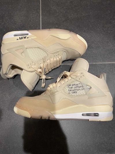 Off-White × Nike Women's Air Jordan 4 SP "Sail"
