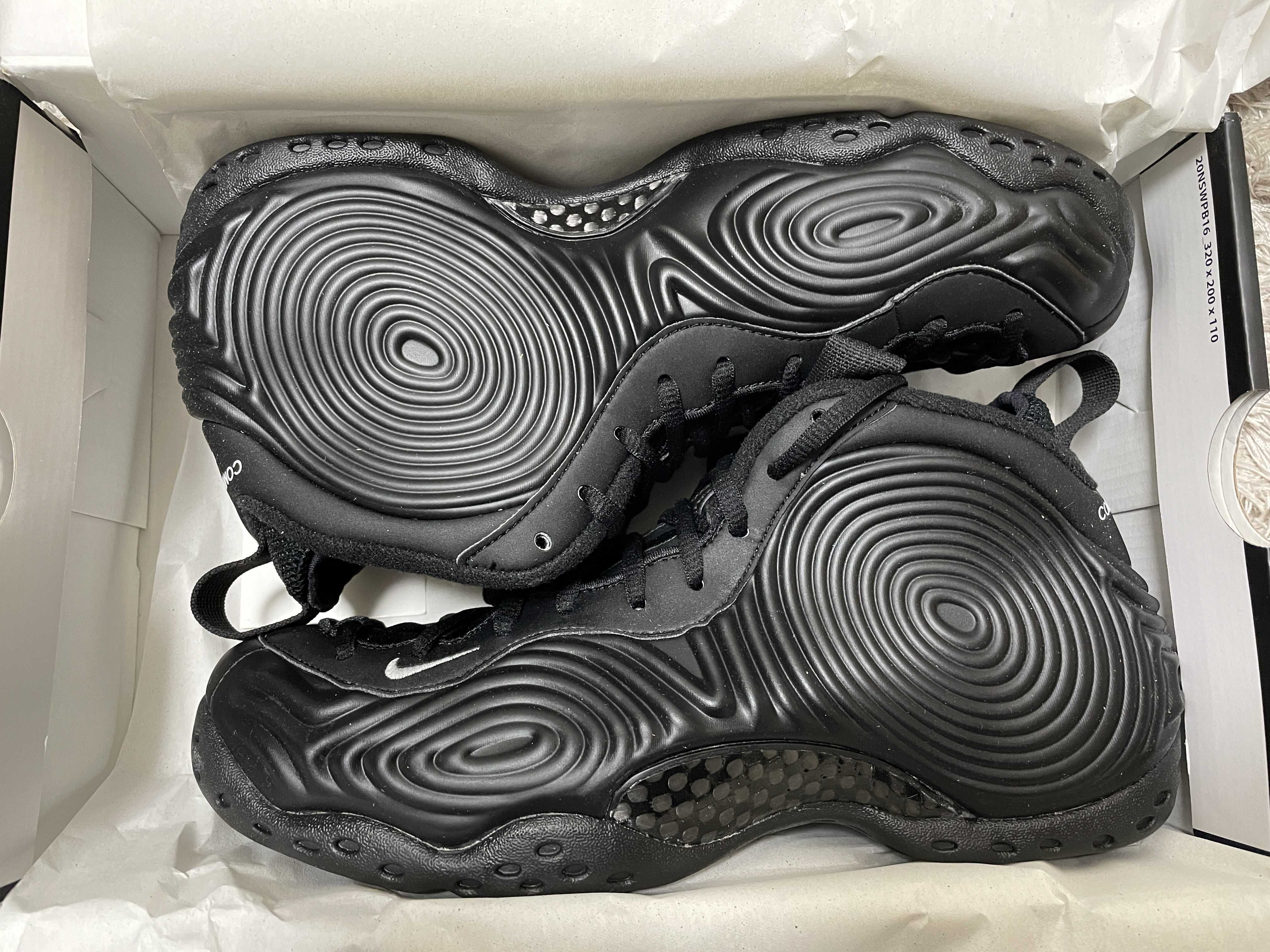 COMME des GARCONS × Nike Air Foamposite One "Black"